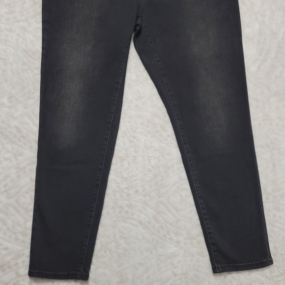 Lauren Ralph Lauren High-Rise Skinny Ankle Jean Women's Size14 Empire Black Wash - Picture 4 of 15